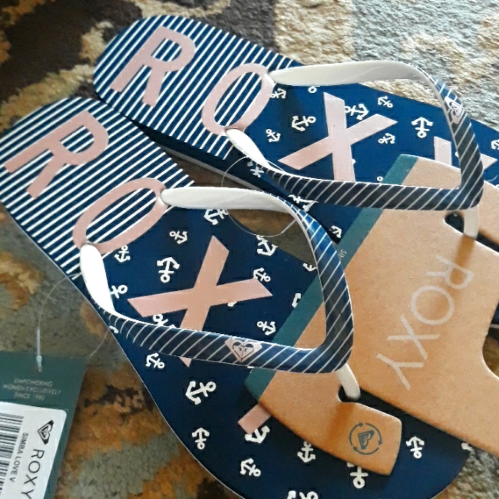 6x*Host Pick*Roxy adorable flip flop sandals - Picture 10 of 16